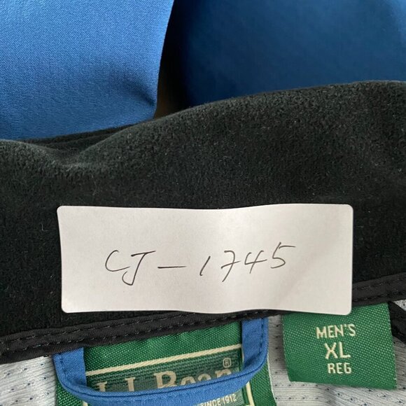 L.L. Bean Jacket Mens XL Blue Full Zip Nylon‎ Outdoor Hiking Camping CJ-1745 - Picture 2 of 12